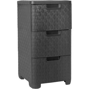 Unbranded (3 Drawers) Plastic Drawers Storage Tower Unit Rattan Effect Unbranded (3 Drawers) Plastic Drawers Storage Tower Unit Rattan Effect