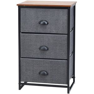 Costway 3 Drawer Fabric Dresser Storage Organizer Unit Nightstand with Drawers Costway 3 Drawer Fabric Dresser Storage Organizer Unit Nightstand with Drawers