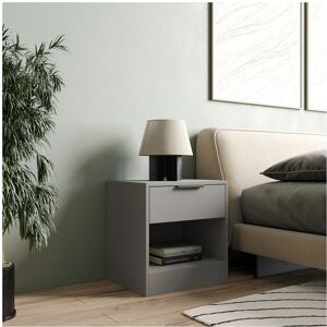 URBN Living (Grey , 1) 1-Drawer Bedside Table Cabinet Nightstand Storage Shelf Unit URBN Living (Grey , 1) 1-Drawer Bedside Table Cabinet Nightstand Storage Shelf Unit