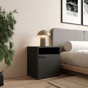 URBN Living (Black, 1) 1-Door Bedside Table Cabinet Nightstand Storage Shelf Unit Bedroom Fu URBN Living (Black, 1) 1-Door Bedside Table Cabinet Nightstand Storage Shelf Unit Bedroom Fu