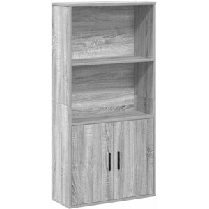 (grey sonoma) vidaXL Bookcase Sonoma Oak 60x24x120 cm Engineered Wood bookshelf (grey sonoma) vidaXL Bookcase Sonoma Oak 60x24x120 cm Engineered Wood bookshelf
