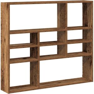 vidaXL Wall Shelf Old Wood 90x16x78 cm Engineered Wood floating shelf vidaXL Wall Shelf Old Wood 90x16x78 cm Engineered Wood floating shelf