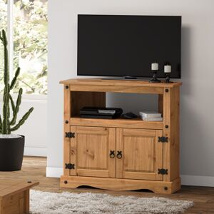 Mercers Furniture Corona TV Unit Corner Media Cabinet Stand 2 Door Solid Pine Furniture Mercers Furniture Corona TV Unit Corner Media Cabinet Stand 2 Door Solid Pine Furniture