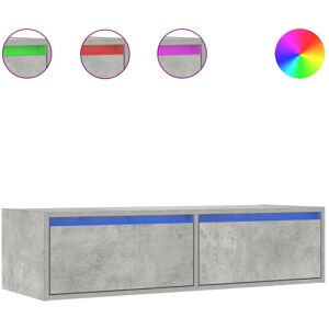 vidaXL 860241 Concrete Grey TV Cabinet with LED Lights vidaXL 860241 Concrete Grey TV Cabinet with LED Lights
