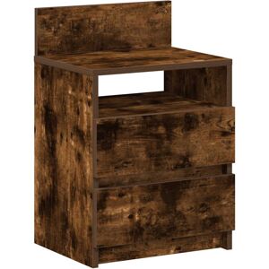 (smoked oak, 1 pcs) vidaXL Bedside Cabinets with 2 Drawers Nightstand Bed Side T (smoked oak, 1 pcs) vidaXL Bedside Cabinets with 2 Drawers Nightstand Bed Side T