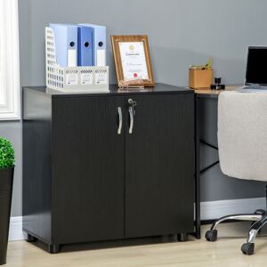 Vinsetto 2-Tier Locking Filing Cabinet Office Storage Cabinet, Black Vinsetto 2-Tier Locking Filing Cabinet Office Storage Cabinet, Black