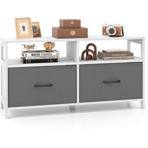 Costway 2-Drawer Fabric Dresser Bedroom Wide Chest of Drawers TV Cabinet Stand Costway 2-Drawer Fabric Dresser Bedroom Wide Chest of Drawers TV Cabinet Stand
