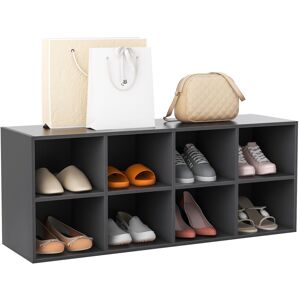Costway 8-Cube Shoe Bench Entryway Shoe Rack Cabinet 8 Cubbies Storage Shelf Costway 8-Cube Shoe Bench Entryway Shoe Rack Cabinet 8 Cubbies Storage Shelf