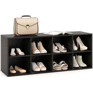 Costway 8-Cube Shoe Bench Entryway Shoe Rack Cabinet 8 Cubbies Storage Shelf Costway 8-Cube Shoe Bench Entryway Shoe Rack Cabinet 8 Cubbies Storage Shelf