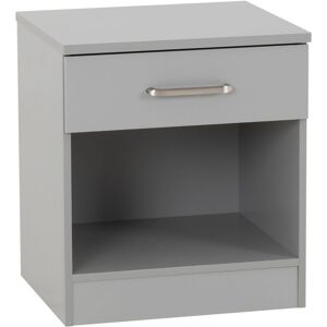 Seconique (1 Drawer Bedside) Grey Bedroom Furniture - Bedside Storage Cupboard Seconique (1 Drawer Bedside) Grey Bedroom Furniture - Bedside Storage Cupboard