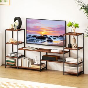 HOMCOM TV Unit for TVs up to 55 Inches, Industrial TV Stand with Shelves HOMCOM TV Unit for TVs up to 55 Inches, Industrial TV Stand with Shelves