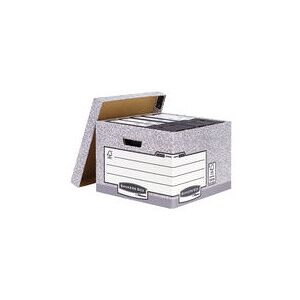 Fellowes Bankers Box 01810-FF System Storage Box, Large - Grey, Pack of 10 Fellowes Bankers Box 01810-FF System Storage Box, Large - Grey, Pack of 10