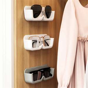 Unbranded Glasses Organizer Wall Mounted Sunglasses Display Rack White Unbranded Glasses Organizer Wall Mounted Sunglasses Display Rack White