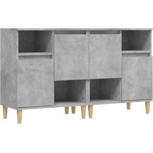 (concrete grey, 2 pcs) vidaXL Sideboards Cabinet Cupboard Highboard Engineered W (concrete grey, 2 pcs) vidaXL Sideboards Cabinet Cupboard Highboard Engineered W