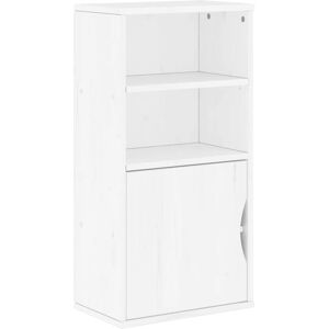 vidaXL Side Cabinet ODDA White 40x24x79 cm Solid Wood Pine cabinet vidaXL Side Cabinet ODDA White 40x24x79 cm Solid Wood Pine cabinet