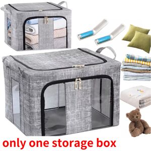 Unbranded Folding Storage 66l Box Made Of Thick Fabric Steel Organizer Frame Wardrobe Unbranded Folding Storage 66l Box Made Of Thick Fabric Steel Organizer Frame Wardrobe