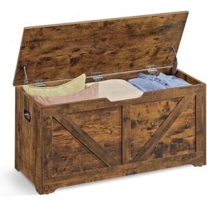 VASAGLE Storage Chest/Bench 40 x 100 x 46 cm - Rustic Brown VASAGLE Storage Chest/Bench 40 x 100 x 46 cm - Rustic Brown