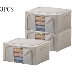 Unbranded 3PCS Clothes Storage Bags Zipped Organizer Underbed Wardrobe Cube Closet Boxes Unbranded 3PCS Clothes Storage Bags Zipped Organizer Underbed Wardrobe Cube Closet Boxes
