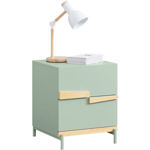 SoBuy Nightstand 2 Drawers 40x44x49cm Green SoBuy Nightstand 2 Drawers 40x44x49cm Green