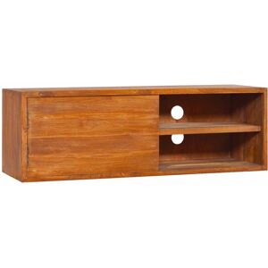 vidaXL Solid Teak Wood Wall-mounted TV Cabinet Stereo Hifi Media Unit TV Stand vidaXL Solid Teak Wood Wall-mounted TV Cabinet Stereo Hifi Media Unit TV Stand