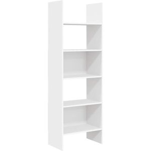 vidaXL Book Cabinet White Engineered Wood Bookcase Standing Shelf Storage Rack vidaXL Book Cabinet White Engineered Wood Bookcase Standing Shelf Storage Rack