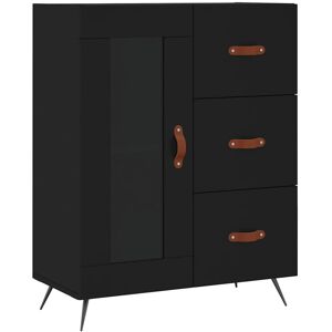 (black) vidaXL Sideboard Storage Side Cabinet Cupboard Sonoma Oak Engineered Woo (black) vidaXL Sideboard Storage Side Cabinet Cupboard Sonoma Oak Engineered Woo