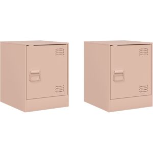 (pink, 2 pcs) vidaXL Bedside Cabinets Nightstand Bed Side Cabinet 2 pcs Olive Gr (pink, 2 pcs) vidaXL Bedside Cabinets Nightstand Bed Side Cabinet 2 pcs Olive Gr