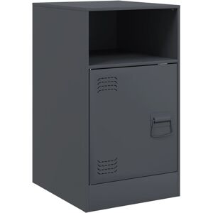 (anthracite, 1 pcs) vidaXL Bedside Cabinets Bed Table Nightstand Side Table Bed (anthracite, 1 pcs) vidaXL Bedside Cabinets Bed Table Nightstand Side Table Bed