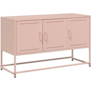 vidaXL Pink Steel TV Cabinet - TV Storage Furniture vidaXL Pink Steel TV Cabinet - TV Storage Furniture