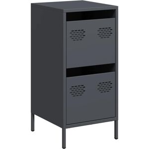 vidaXL Sideboard Anthracite 35x39x73.5 cm Cold-rolled Steel storage cabinet vidaXL Sideboard Anthracite 35x39x73.5 cm Cold-rolled Steel storage cabinet