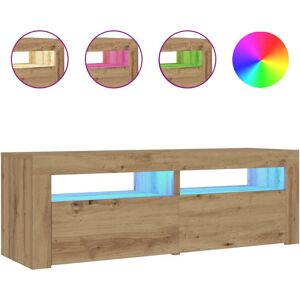 (artisan oak) vidaXL 2x Bedside Cabinets with LEDs Nightstand Bed Cabinet Multi (artisan oak) vidaXL 2x Bedside Cabinets with LEDs Nightstand Bed Cabinet Multi