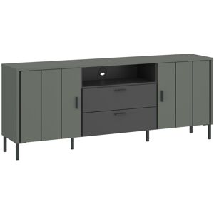 Furniture To Go Arundel TV Cabinet 2 Door 2 Drawer 158cm Wide in Green/Grey Furniture To Go Arundel TV Cabinet 2 Door 2 Drawer 158cm Wide in Green/Grey