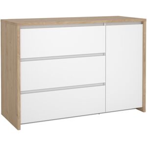 Furniture To Go Next Sideboard with 1 Door and 3 Drawers Jackson Hickory White High Gloss Furniture To Go Next Sideboard with 1 Door and 3 Drawers Jackson Hickory White High Gloss