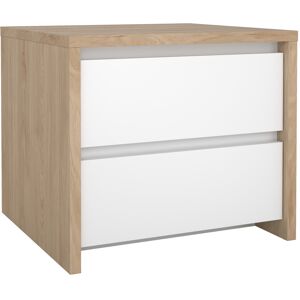 Furniture To Go Next Nightstand 2 Drawers Jackson Hickory White High Gloss Furniture To Go Next Nightstand 2 Drawers Jackson Hickory White High Gloss