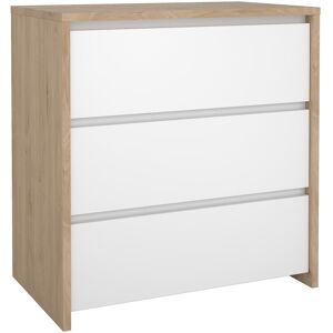 Furniture To Go Next Chest 3 Drawers Jackson Hickory White High Gloss Furniture To Go Next Chest 3 Drawers Jackson Hickory White High Gloss