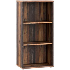 Furniture To Go Essential Tall Narrow 2 Shelf Bookcase in Vintage Oak Furniture To Go Essential Tall Narrow 2 Shelf Bookcase in Vintage Oak