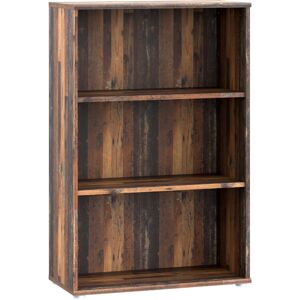 Furniture To Go Essential Tall Wide 2 Shelf Bookcase in Vintage Oak Furniture To Go Essential Tall Wide 2 Shelf Bookcase in Vintage Oak