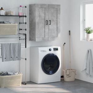 vidaXL Grey Wall Mounted Cabinet 69.5x34x90 Cm Modern Storage Furniture vidaXL Grey Wall Mounted Cabinet 69.5x34x90 Cm Modern Storage Furniture