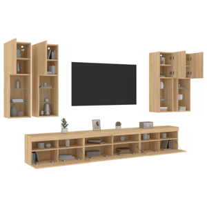 vidaXL Wall-mounted TV set with RGB LED - TV Furniture vidaXL Wall-mounted TV set with RGB LED - TV Furniture