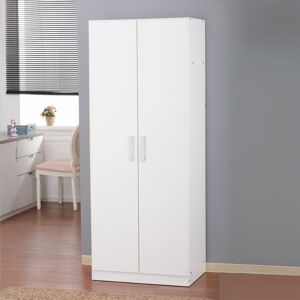 Home Source Arla 2 Door Wardrobe With Hanging Rail And Shelf Bedroom Storage Home Source Arla 2 Door Wardrobe With Hanging Rail And Shelf Bedroom Storage