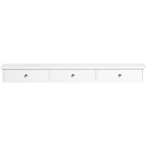 SoBuy White Wall Shelf with 3 Drawers - Wall Shelf SoBuy White Wall Shelf with 3 Drawers - Wall Shelf