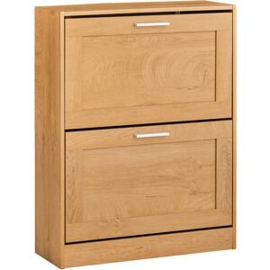 SoBuy Shoe Cabinet 2-Drawer Wood 60x23x79cm SoBuy Shoe Cabinet 2-Drawer Wood 60x23x79cm