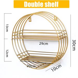 GreenZech (Double layer) Wall Shelves Rack Metal Storage Iron Cube Shelf Hexagonal Grid Be GreenZech (Double layer) Wall Shelves Rack Metal Storage Iron Cube Shelf Hexagonal Grid Be