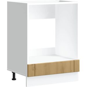 (artisan oak, 60 x 46 x 81.5 cm) vidaXL Kitchen Base Cabinet Lucca High Gloss Wh (artisan oak, 60 x 46 x 81.5 cm) vidaXL Kitchen Base Cabinet Lucca High Gloss Wh