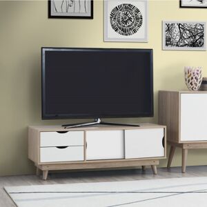 Timber Art Design UK Modern Sonoma Oak TV Stand Cabinet – 2 Doors & 2 Drawers Timber Art Design UK Modern Sonoma Oak TV Stand Cabinet – 2 Doors & 2 Drawers