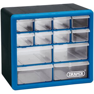 Draper 12 Drawer Organiser Storage Unit Plastic Workshop Home Office Cabinet C Draper 12 Drawer Organiser Storage Unit Plastic Workshop Home Office Cabinet C