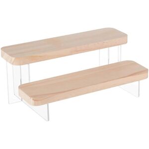 Unbranded For 2tier Figure Display Stand Wooden Tiered Organizer Holder Acrylic Display Ri Unbranded For 2tier Figure Display Stand Wooden Tiered Organizer Holder Acrylic Display Ri