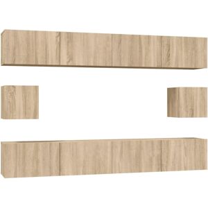 VidaXL 6 Piece TV Cabinet Set-TV Stand-Television Unit Sonoma Oak Engineered Wood 40925 VidaXL 6 Piece TV Cabinet Set-TV Stand-Television Unit Sonoma Oak Engineered Wood 40925