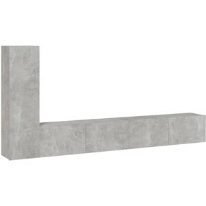 VidaXL 3 Piece TV Cabinet Set-TV Stand-Television Unit Concrete Grey Engineered Wood 52 VidaXL 3 Piece TV Cabinet Set-TV Stand-Television Unit Concrete Grey Engineered Wood 52