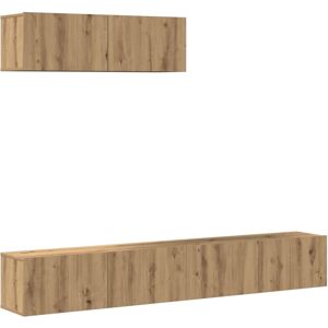 VidaXL 3 Piece TV Cabinet Set-TV Stand-Television Unit Wall-mounted Artisan Oak Enginee VidaXL 3 Piece TV Cabinet Set-TV Stand-Television Unit Wall-mounted Artisan Oak Enginee